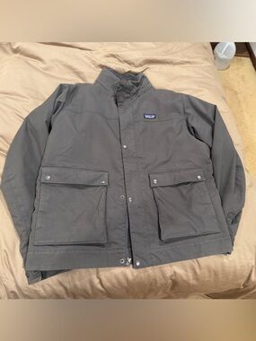 Patagonia Large Maple Grove Canvas Jacket w/ Sherpa Lining & Front Patch Pockets